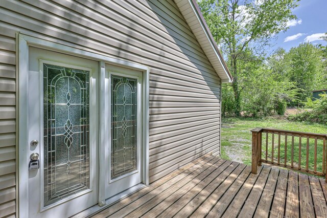 view of deck
