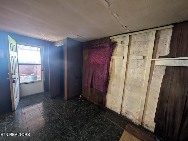 view of spare room