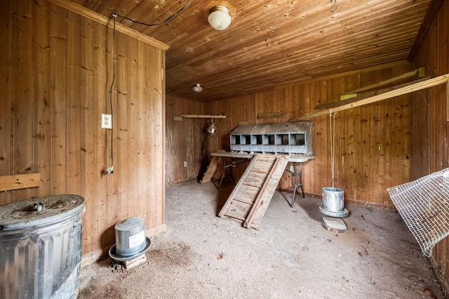 view of storage area