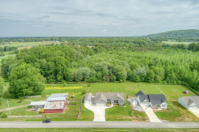 aerial view with a view of trees