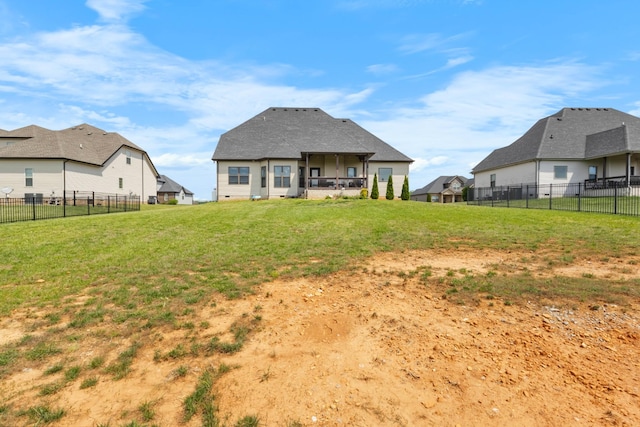 1132 Upland Ter, Clarksville, TN 37043 - back of property featuring a lawn and a fenced backyard