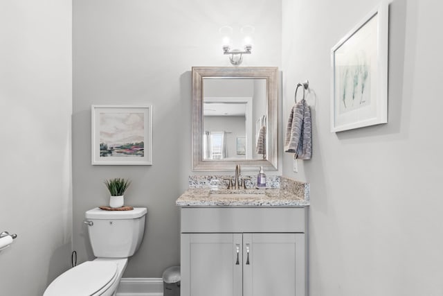 1132 Upland Ter, Clarksville, TN 37043 - half bath featuring vanity, baseboards, and toilet