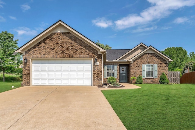 3005 Aruna Ct, Spring Hill, TN 37174 - ranch-style house featuring concrete driveway, brick siding, and an attached garage