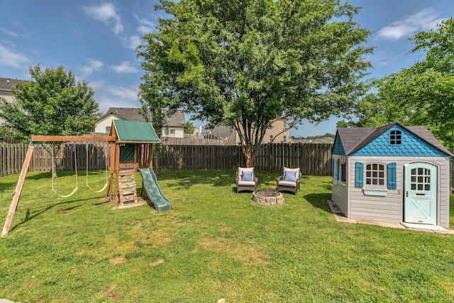 3005 Aruna Ct, Spring Hill, TN 37174 - view of yard featuring a playground and an outdoor structure