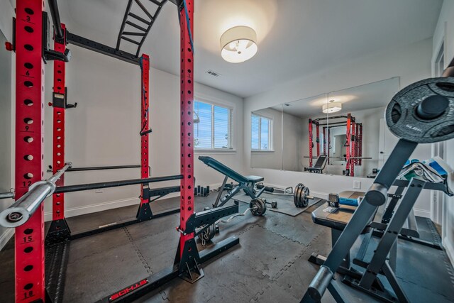 1055 Inez Dr, Smyrna, TN 37167 - exercise room with baseboards