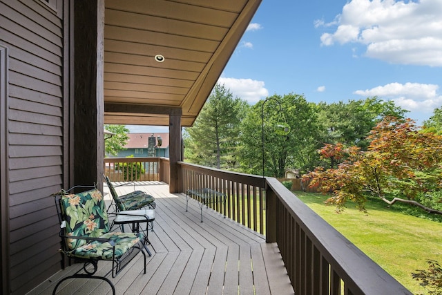 1314 Huntington Dr, Columbia, TN 38401 - wooden deck with a yard