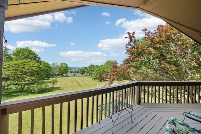 1314 Huntington Dr, Columbia, TN 38401 - wooden terrace with a lawn