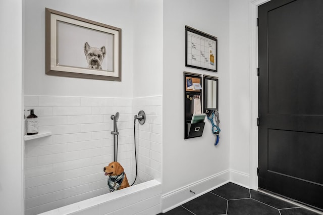 7258 Murrel Dr, Franklin, TN 37064 - bathroom featuring tile patterned floors and tiled shower