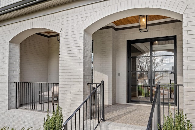 7258 Murrel Dr, Franklin, TN 37064 - doorway to property featuring brick siding