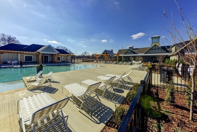 152 Salton Ln, Spring Hill, TN 37174 - pool with a patio and fence