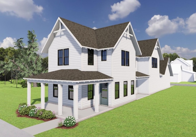 152 Salton Ln, Spring Hill, TN 37174 - exterior space with a shingled roof and a front yard