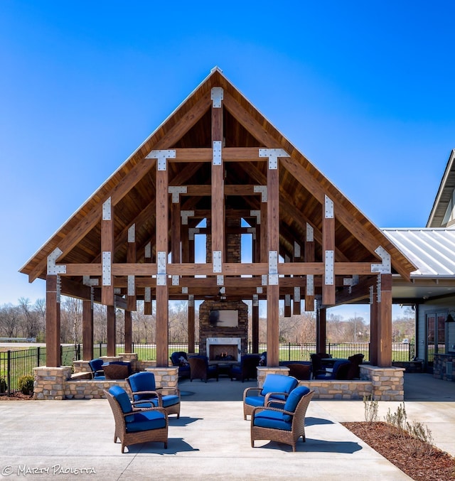 152 Salton Ln, Spring Hill, TN 37174 - surrounding community featuring fence, an outdoor hangout area, a patio, and a gazebo