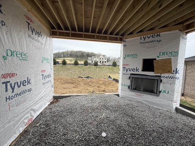 exterior space with an attached carport