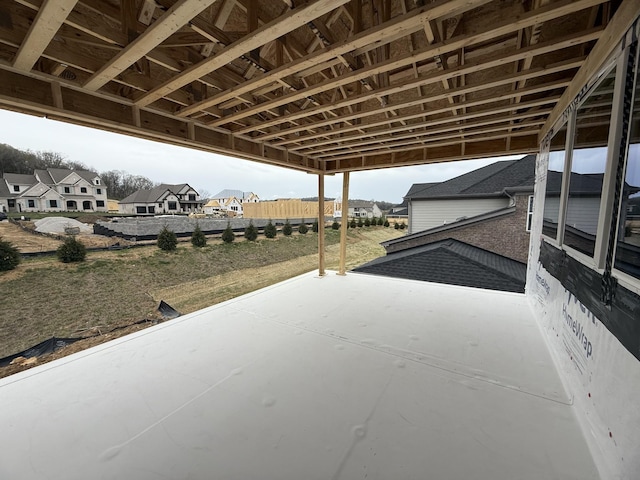 view of patio / terrace with a residential view