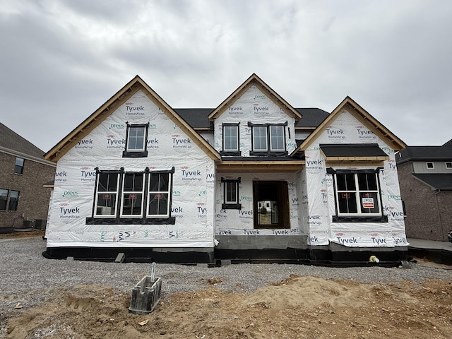 view of unfinished property