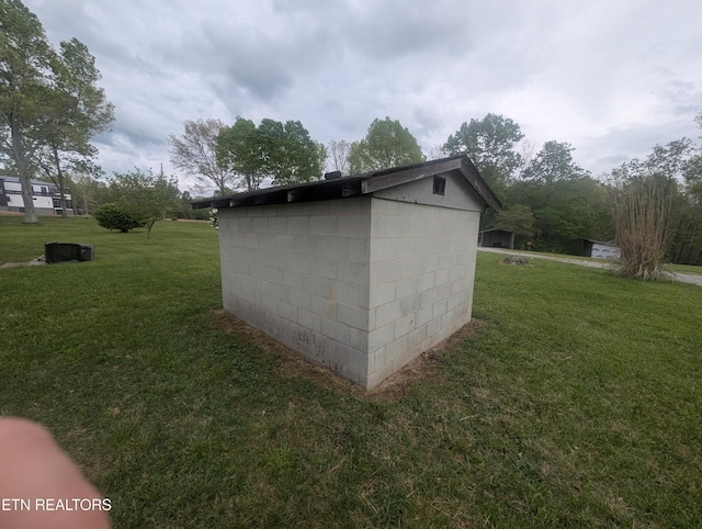 view of shed