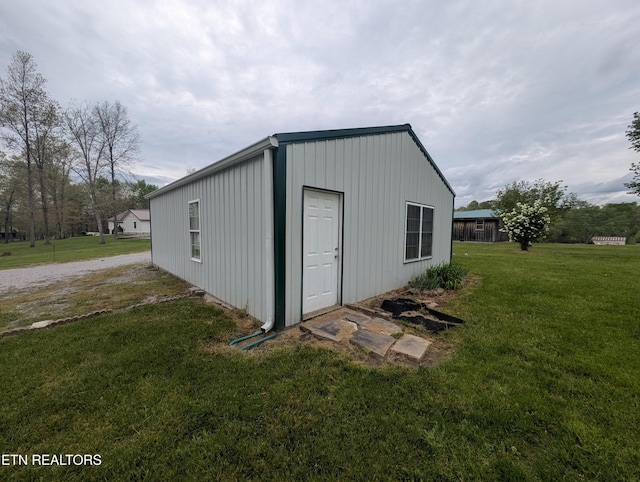 view of outbuilding