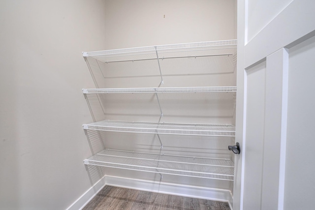 view of storage area