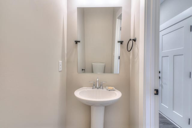 bathroom with toilet