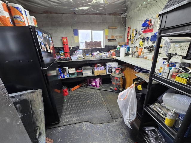 view of storage room