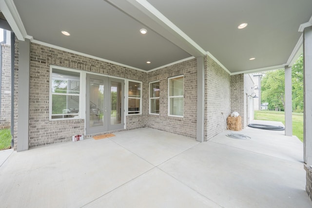 1052 Wetzel Dr, Franklin, TN 37064 - view of patio / terrace with french doors