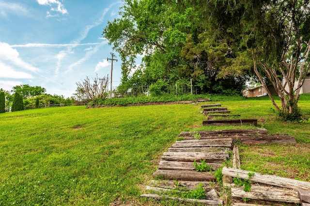 surrounding community with a lawn