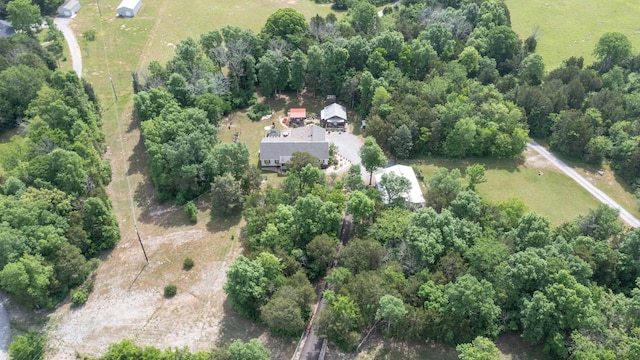 bird's eye view featuring a rural view