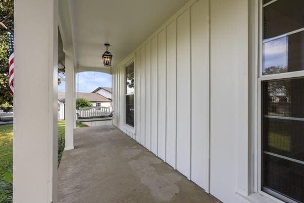view of patio / terrace with a porch