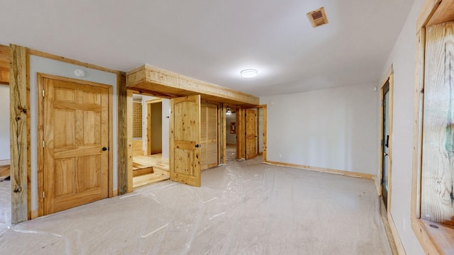 interior space featuring visible vents