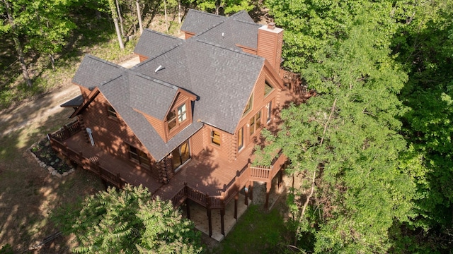 birds eye view of property