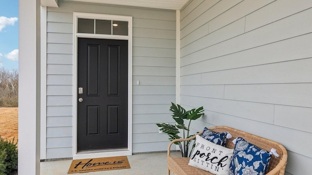 view of exterior entry