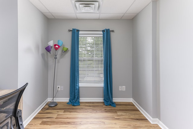 1137 Stillwood Dr, Clarksville, TN 37042 - unfurnished office featuring light wood finished floors, a drop ceiling, and baseboards