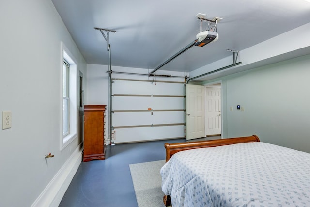 1545 Gravel Hill Rd, Columbia, TN 38401 - bedroom with concrete floors and a garage