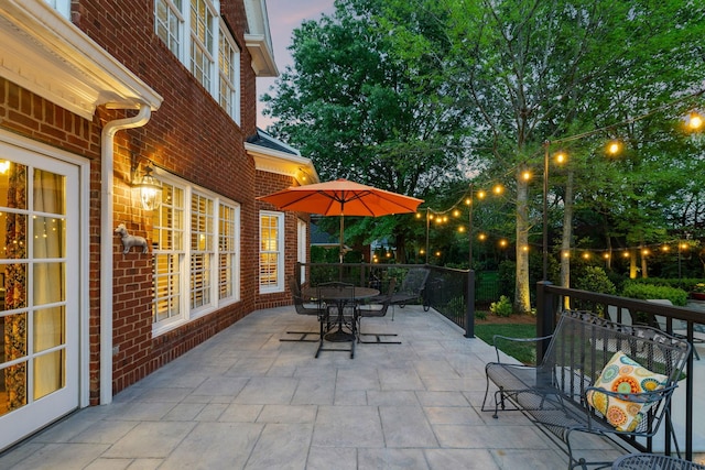 view of patio / terrace featuring outdoor dining space