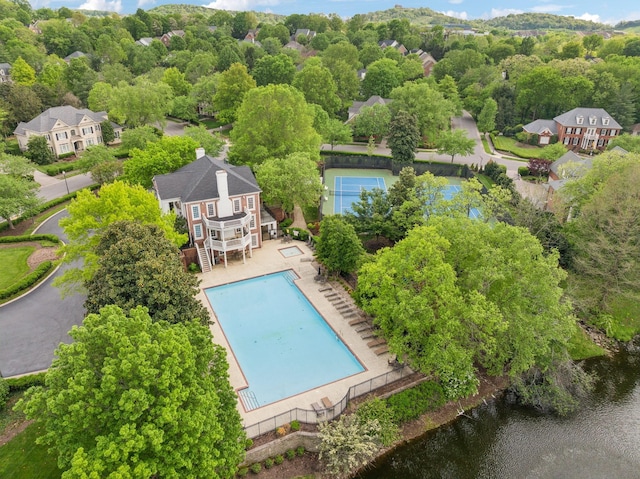 birds eye view of property