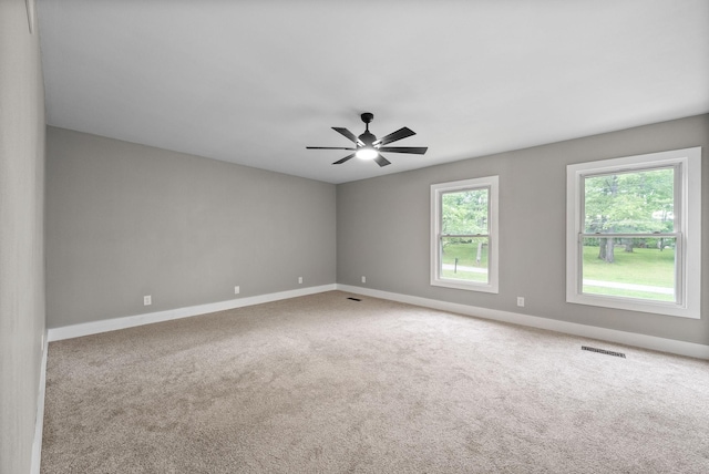 77 Deepwood Est, Cadiz, KY 42211 - carpeted spare room with a ceiling fan, baseboards, and visible vents
