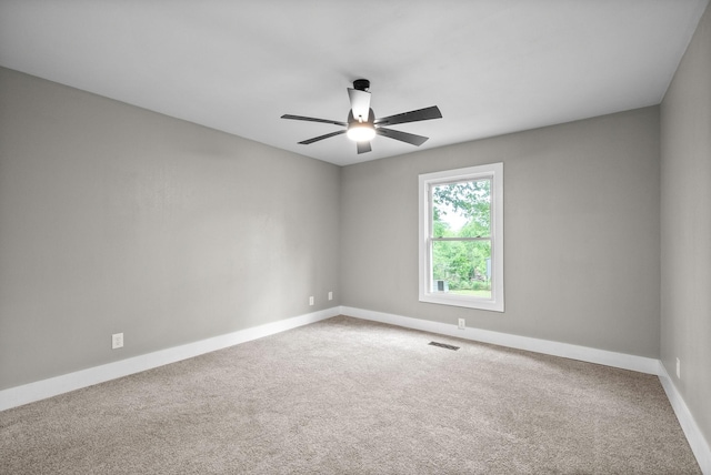77 Deepwood Est, Cadiz, KY 42211 - carpeted empty room with visible vents, baseboards, and ceiling fan