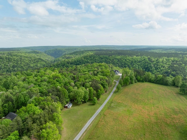aerial view with a view of trees