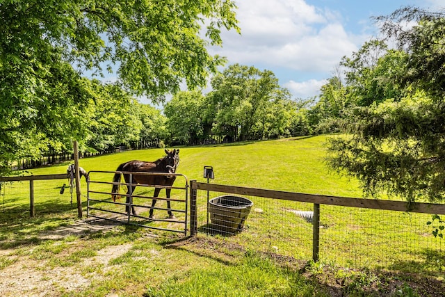 3124 Southall Rd, Franklin, TN 37064 - view of yard featuring a view of countryside, cooling unit, and a gate