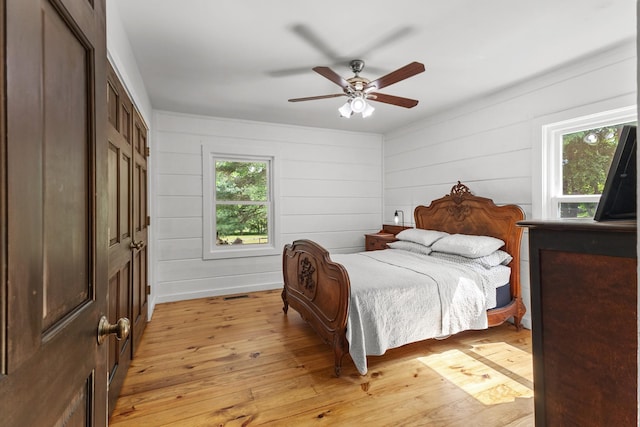 3124 Southall Rd, Franklin, TN 37064 - bedroom with light wood-type flooring and ceiling fan