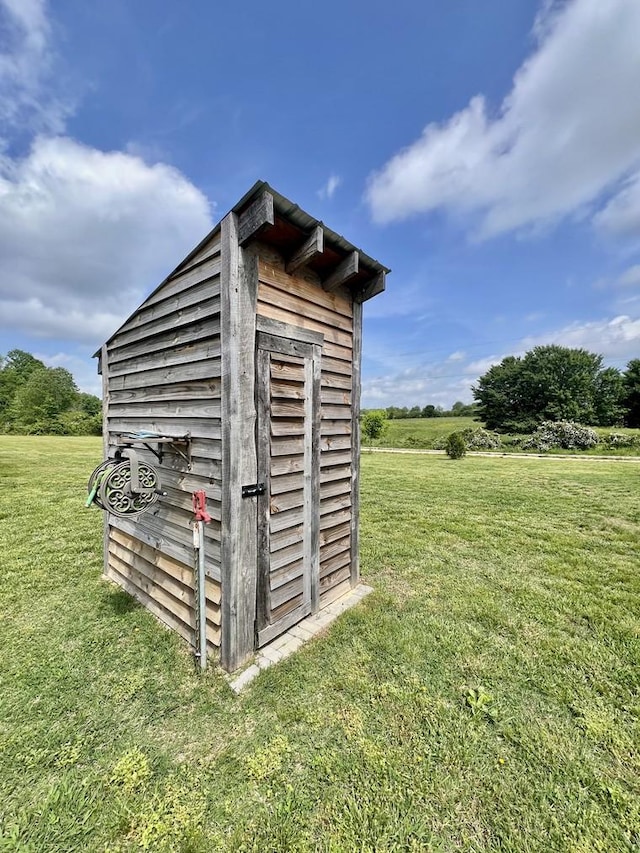 view of shed