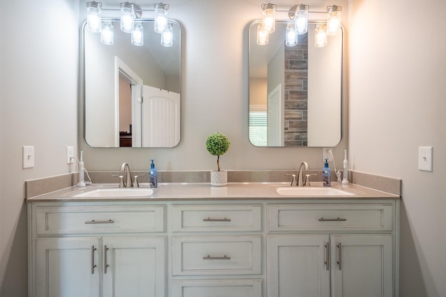 217 Rockhouse Rd, Hohenwald, TN 38462 - full bathroom with double vanity and a sink