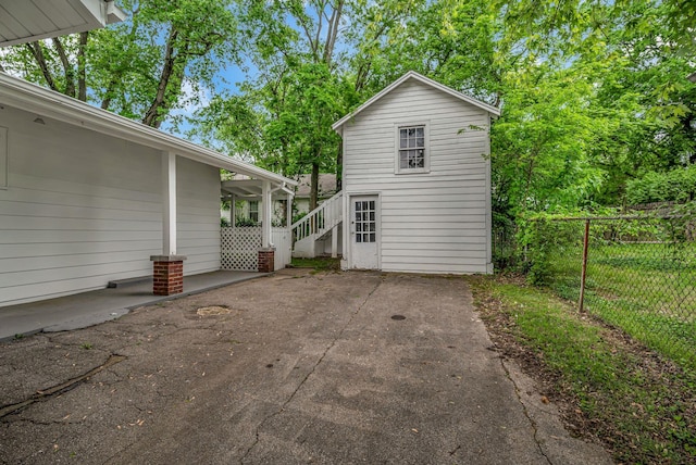 2408 Elliott Dr, Old Hickory, TN 37138 - view of patio with fence and stairway