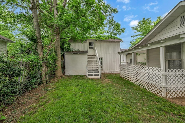 2408 Elliott Dr, Old Hickory, TN 37138 - view of yard featuring stairs