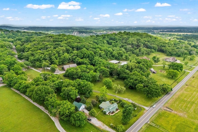 6437 Arno Rd, College Grove, TN 37046 - aerial view of property's location with a heavily wooded area