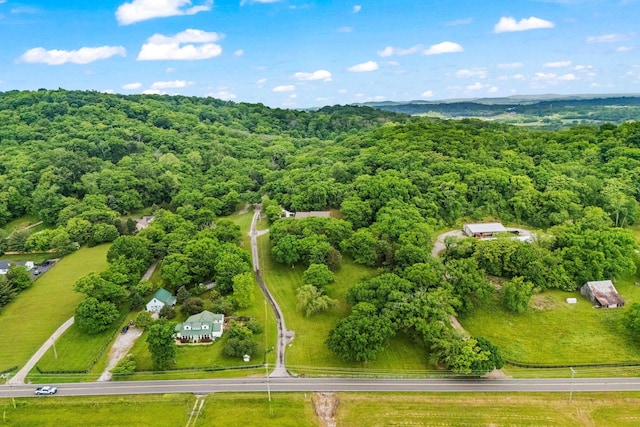6437 Arno Rd, College Grove, TN 37046 - aerial overview of property's location featuring a heavily wooded area