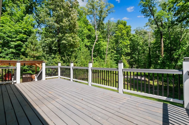 990 Iron Hill Rd, Burns, TN 37029 - view of wooden terrace