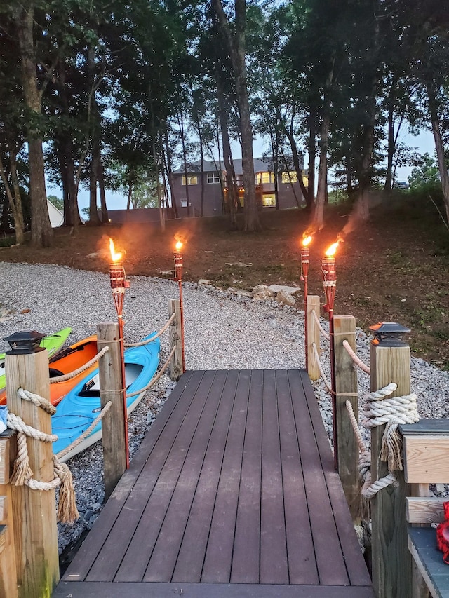 629 Natalie Ln, Spring Hill, TN 37174 - view of dock with a deck