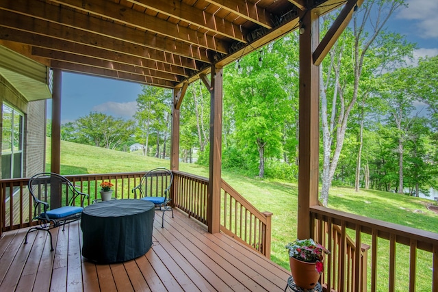 629 Natalie Ln, Spring Hill, TN 37174 - wooden deck featuring a yard