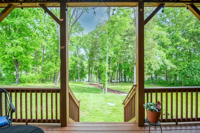 629 Natalie Ln, Spring Hill, TN 37174 - wooden deck with a lawn